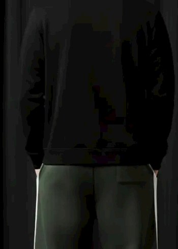 a kalite Lacoste Erkek Siyah Oversize Sweatshirt - Görsel 2