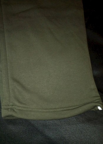 haki yeşil rengi unisex kız erkek baggy eşofman ayağı ayarlanabi - Görsel 4