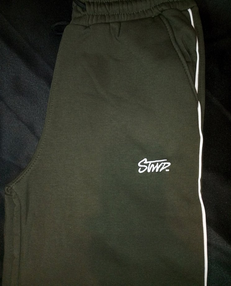 haki yeşil rengi unisex kız erkek baggy eşofman ayağı ayarlanabi - Görsel 3