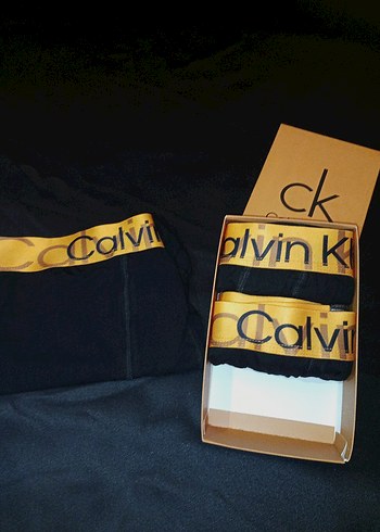 Calvin Klein Erkek Baskılı Siyah Altın Boxer - Görsel 4