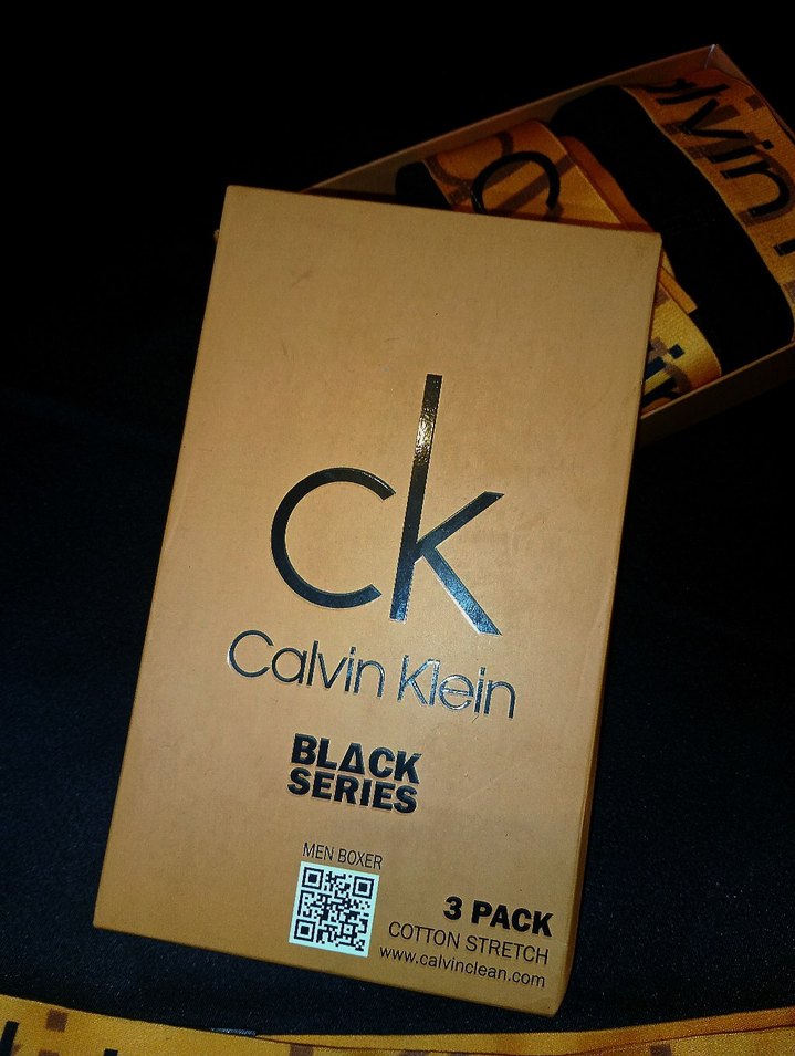 Calvin Klein Erkek Baskılı Siyah Altın Boxer - Görsel 3