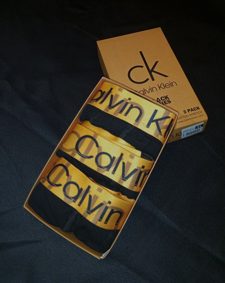 Calvin Klein Erkek Baskılı Siyah Altın Boxer - Görsel 2