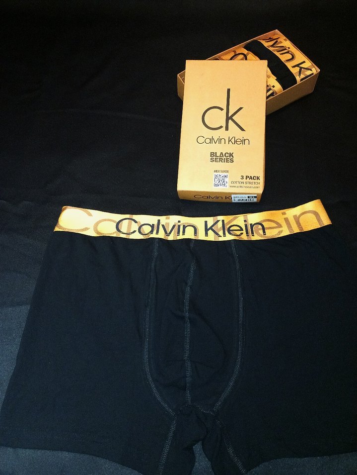 Calvin Klein Erkek Baskılı Siyah Altın Boxer - Görsel 5