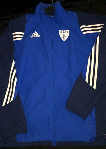 Lacivert Adidas Fermuarlı Spor vintage ceket - Görsel 2