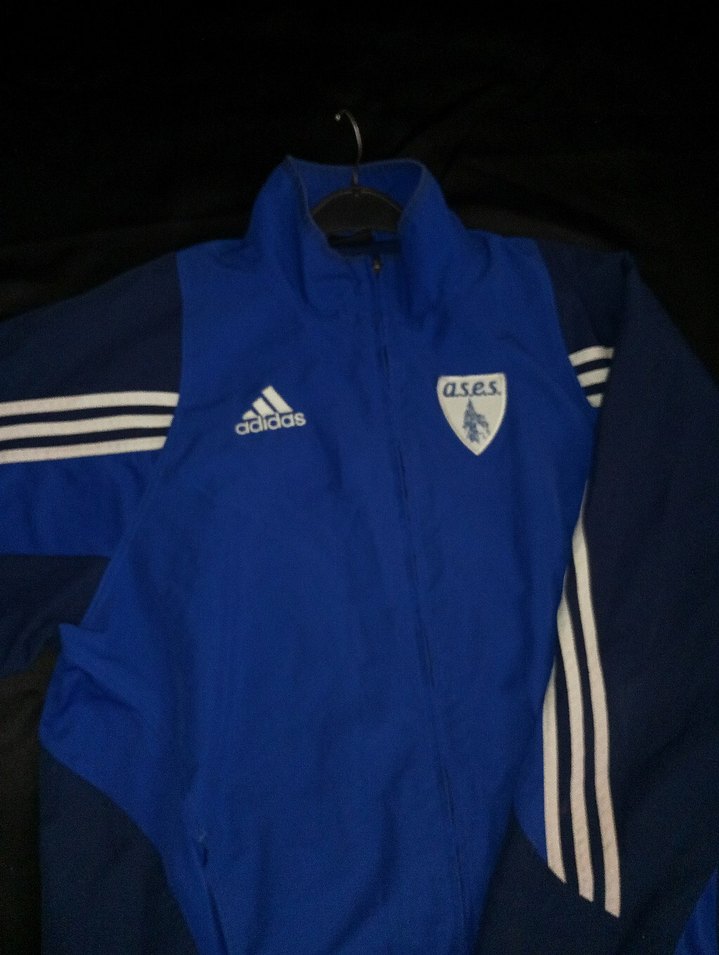 Lacivert Adidas Fermuarlı Spor vintage ceket - Görsel 4