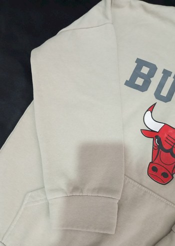 Gri BULLS Kapüşonlu Sweatshirt - Görsel 2