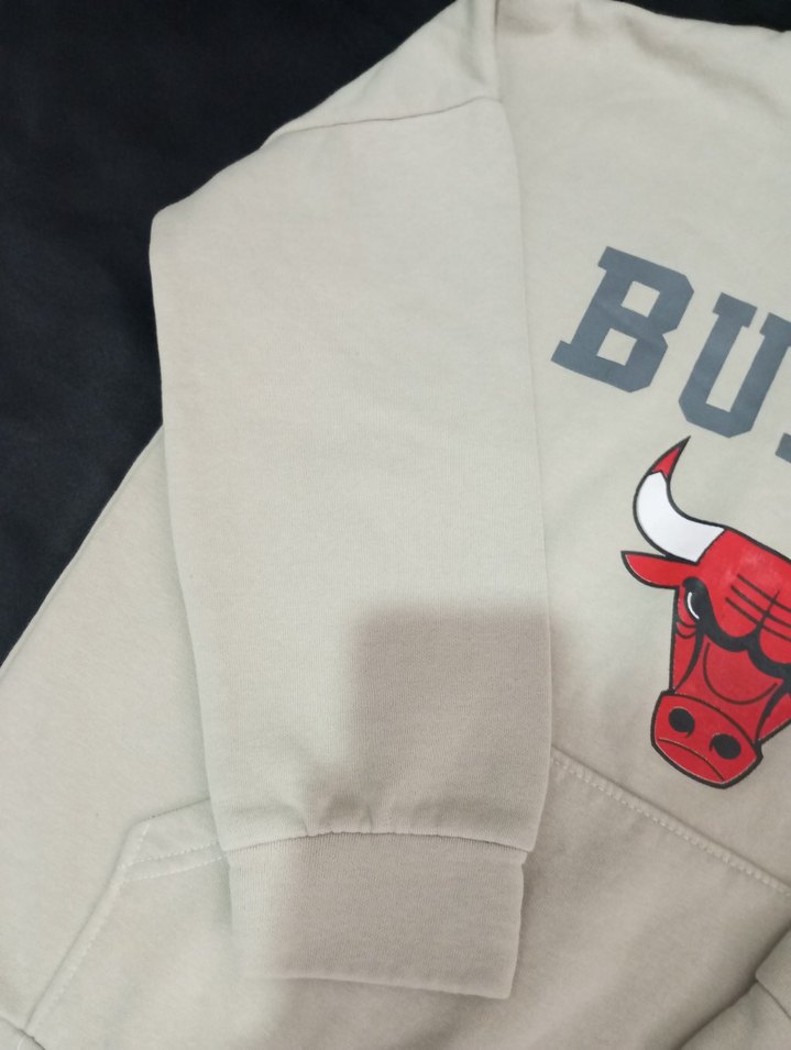 Gri BULLS Kapüşonlu Sweatshirt - Görsel 2