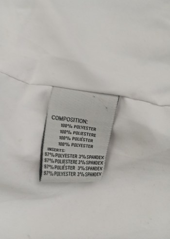 Beyaz Kadın Mini Spor Mont - Görsel 10