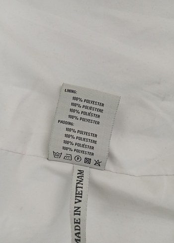 Beyaz Kadın Mini Spor Mont - Görsel 9