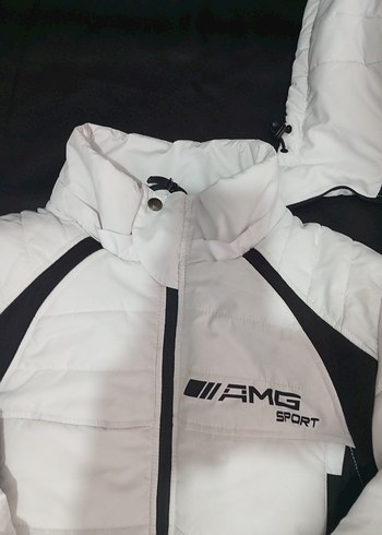 Beyaz Kadın Mini Spor Mont - Görsel 5