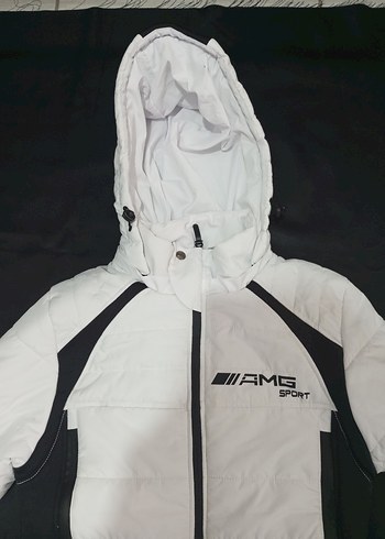 Beyaz Kadın Mini Spor Mont - Görsel 3