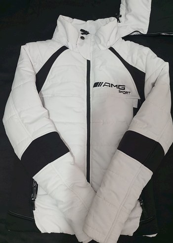 Beyaz Kadın Mini Spor Mont - Görsel 2