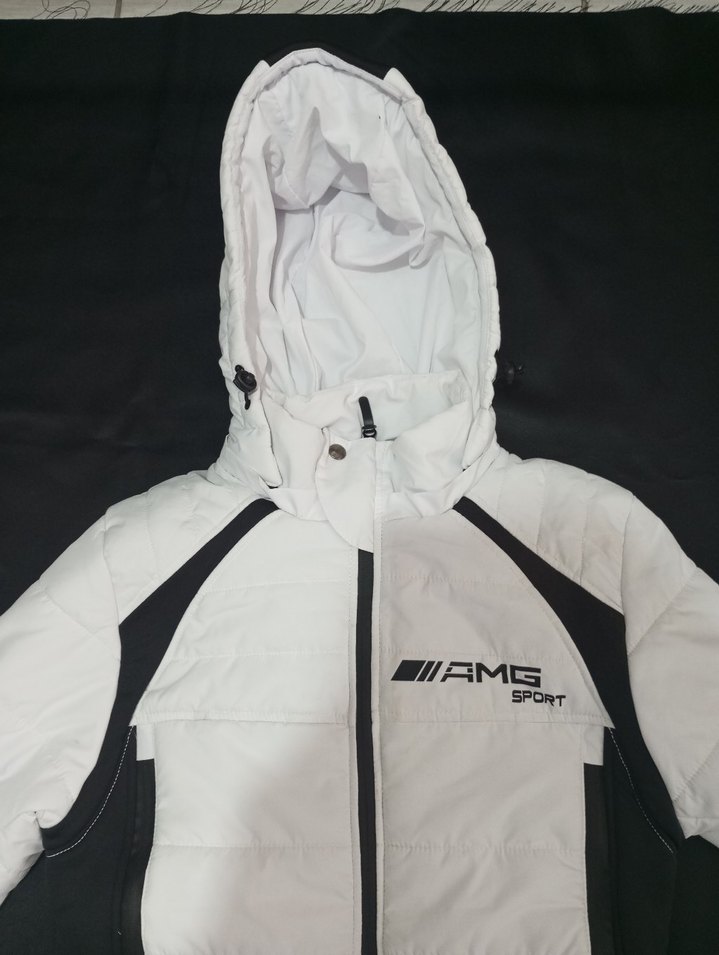 Beyaz Kadın Mini Spor Mont - Görsel 3