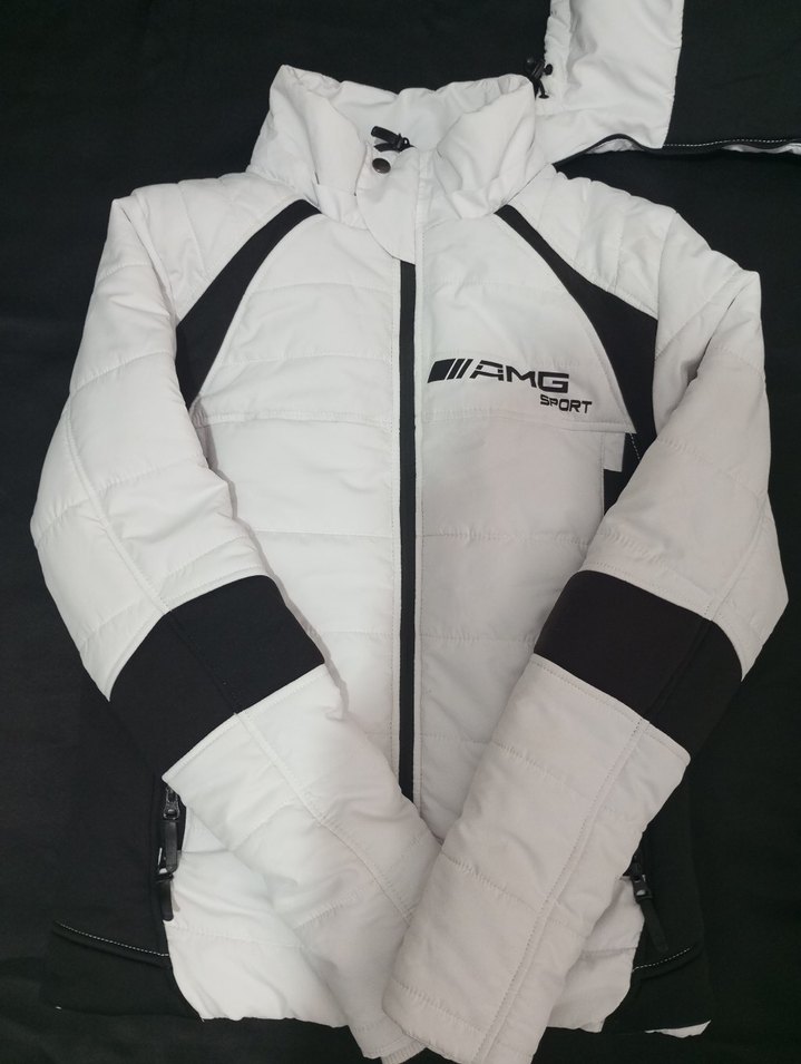 Beyaz Kadın Mini Spor Mont - Görsel 2