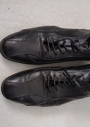 Klasik Siyah Gotik Ayakkabı Bağcıkları süvari 41 numara - Görsel 2