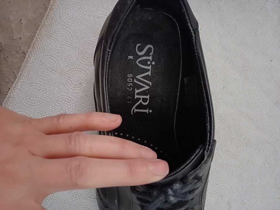 Klasik Siyah Gotik Ayakkabı Bağcıkları süvari 41 numara - Görsel 4