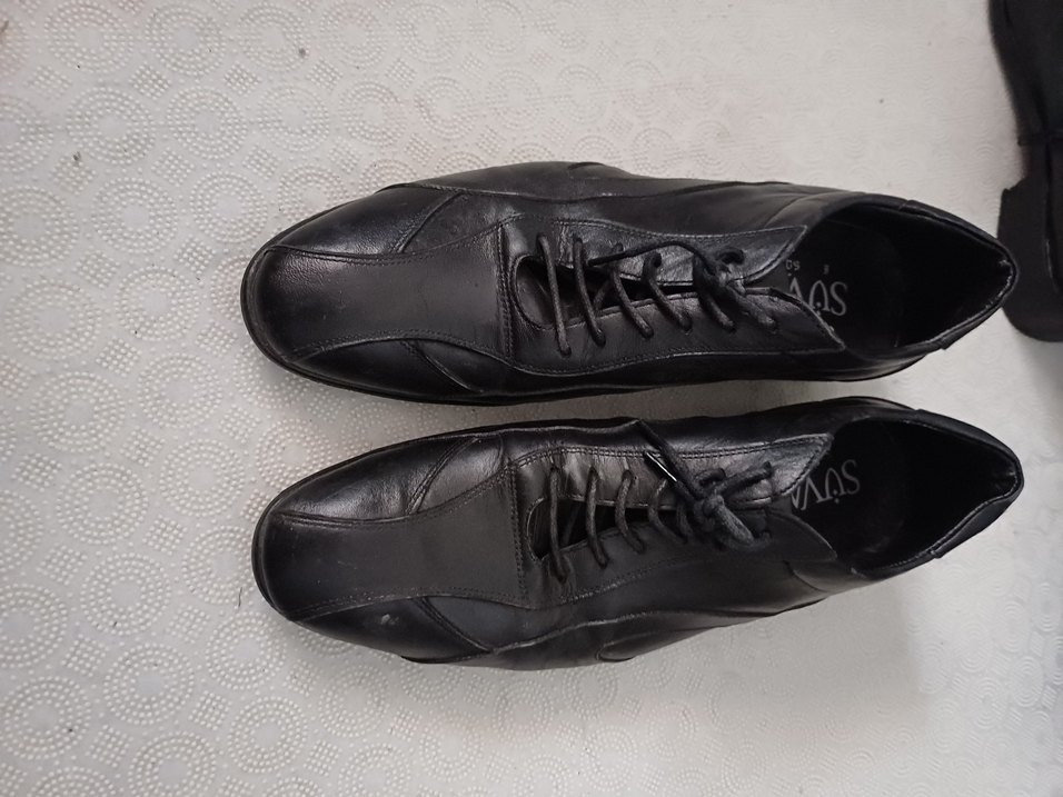 Klasik Siyah Gotik Ayakkabı Bağcıkları süvari 41 numara - Görsel 2