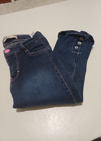 Civil Kız Çocuk Renkli Batik Desenli Skinny Denim Pantolon