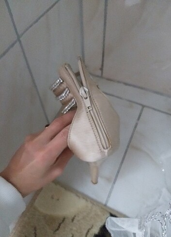 36 Beden ten rengi Renk Abiye şık ayakkabi