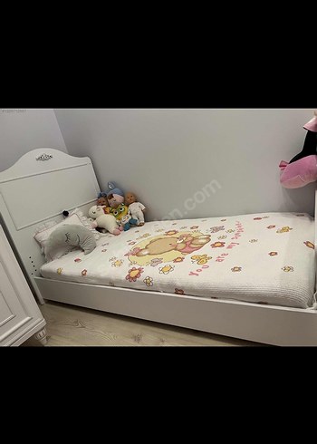 Beden beyaz Renk Çilek Romantica Büyüyen Bebek Karyolası