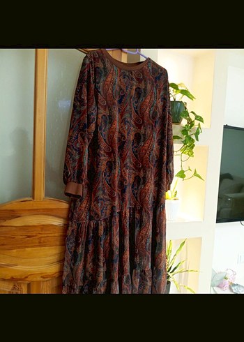 elbise retro desenli - Görsel 3