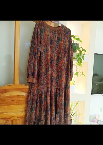 elbise retro desenli - Görsel 4