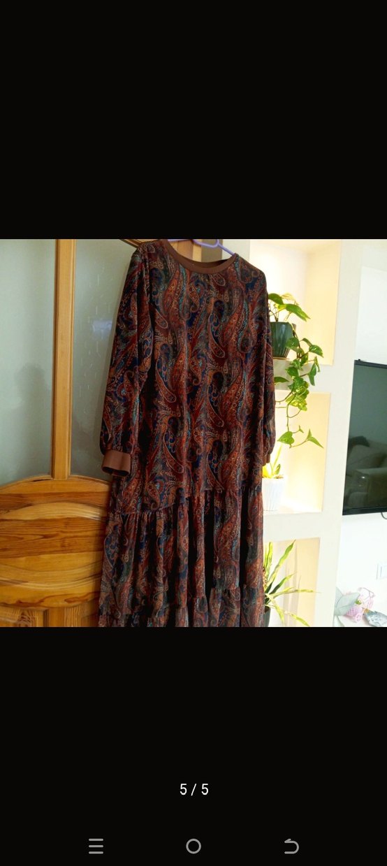 elbise retro desenli - Görsel 3