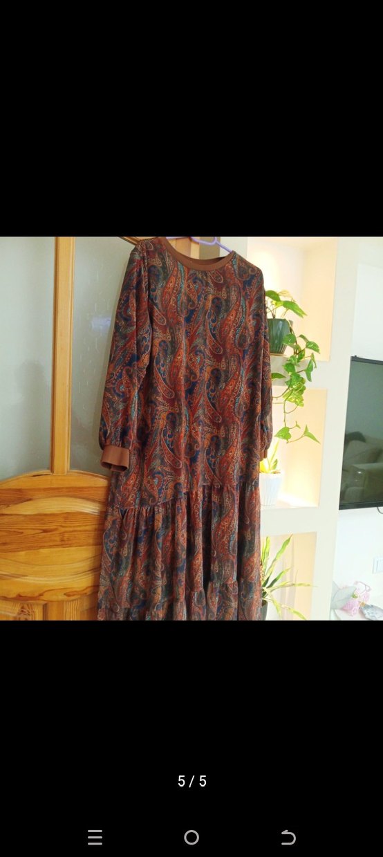 elbise retro desenli - Görsel 4