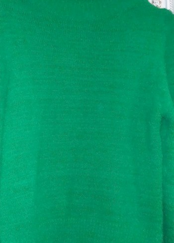 Yeşil Kadın Triko Sweatshirt kazak - Görsel 5