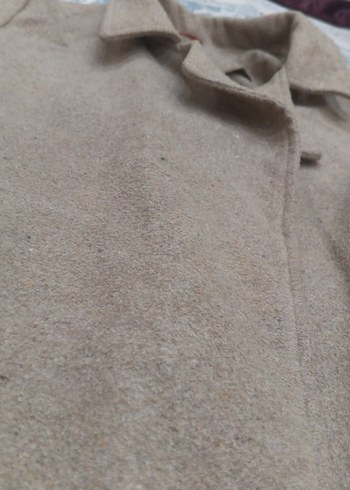 kaşe kaban bej - Görsel 4