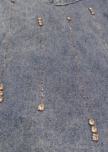 kot ceket gömlek taş işlemeli - Görsel 3