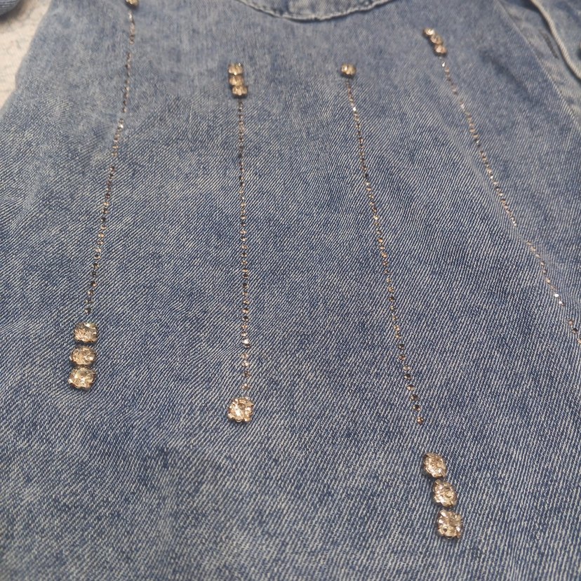 kot ceket gömlek taş işlemeli - Görsel 3