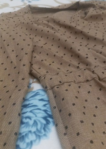 Bej Uzun Kollu Vintage kaban - Görsel 4