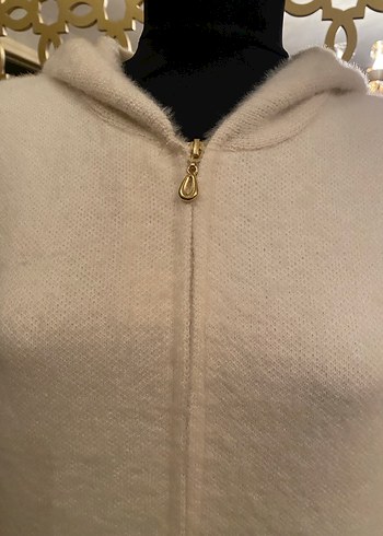 Angora krem Kadın Yelek std - Görsel 3