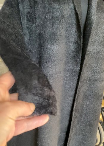 Kadın Siyah Uzun angora hırka std - Görsel 3