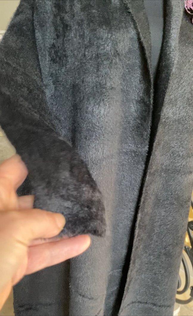 Kadın Siyah Uzun angora hırka std - Görsel 3