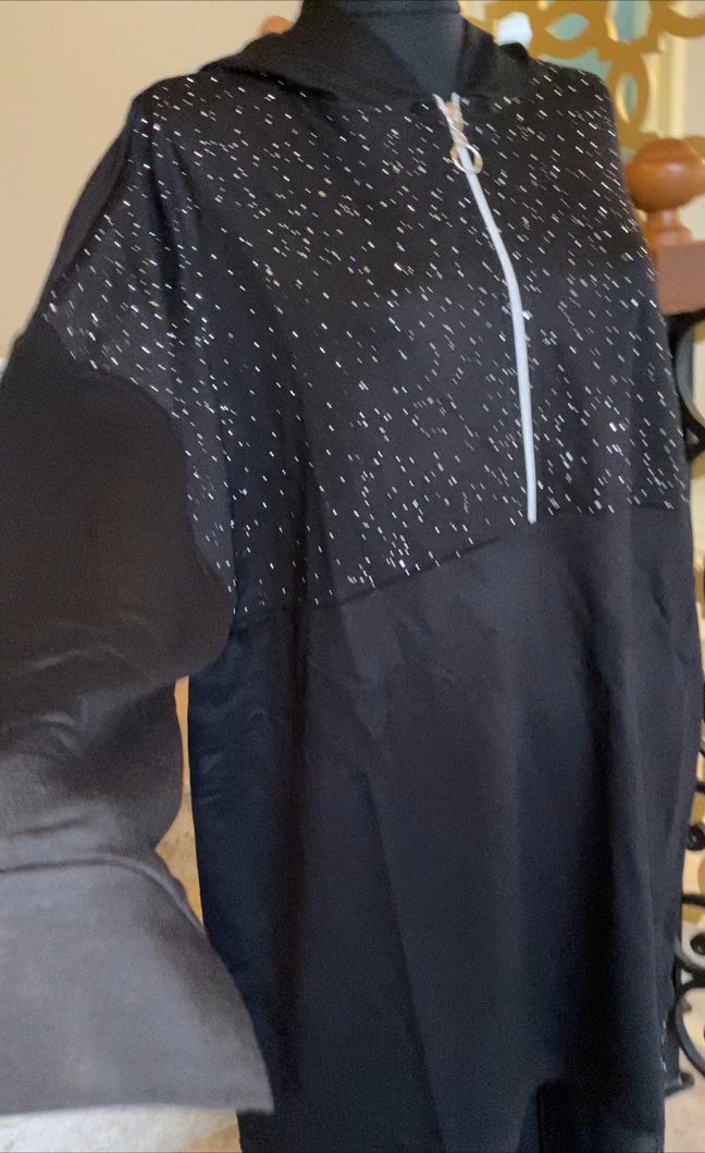 Siyah modal kumaş taşlı ikili takım 3 beden - Görsel 4