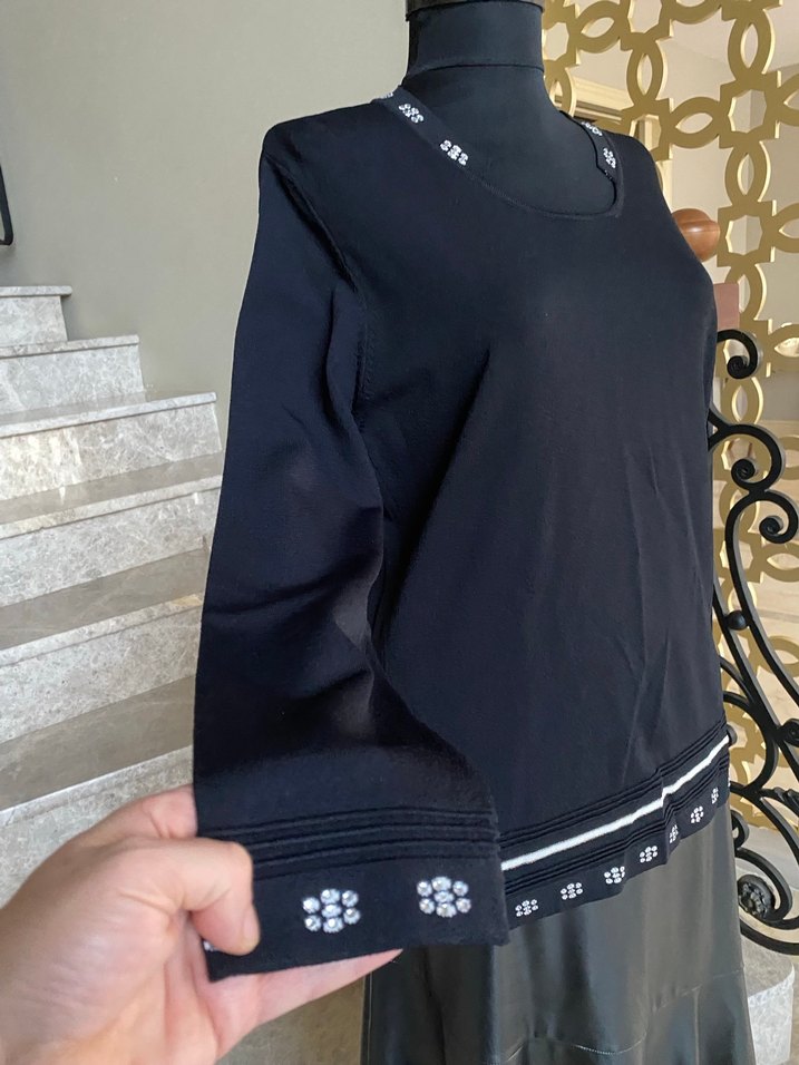 Motif merserize taşlı bluz 44 beden - Görsel 2