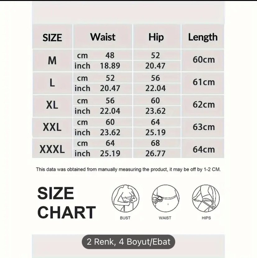 Bej Fitted sıkılaştırıcı bütün korse L beden - Görsel 3