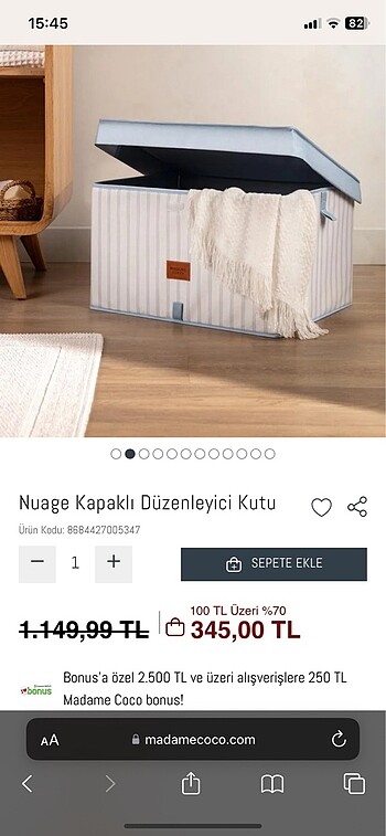 Madame Coco Nuage Düzenleyici Kutu
