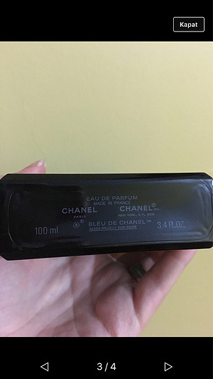 universal Beden Chanel bleu orjinal parfüm