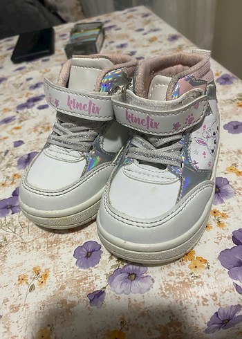 Kinetix Beyaz Kız Çocuk Yüksek Sneaker - Görsel 3