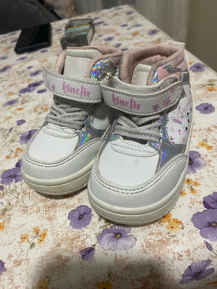 Kinetix Beyaz Kız Çocuk Yüksek Sneaker - Görsel 3