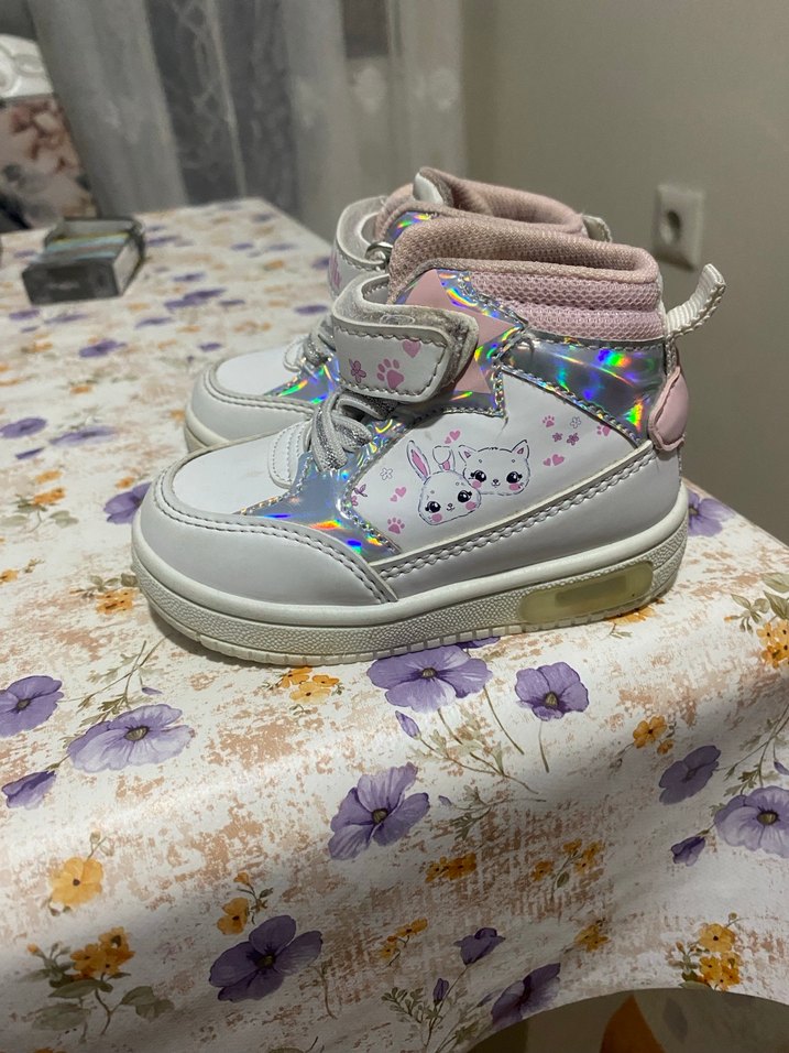 Kinetix Beyaz Kız Çocuk Yüksek Sneaker - Görsel 2