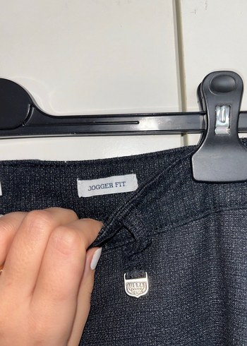 Erkek Siyah Bol Kesim Kemerli Denim Pantolon - Görsel 5