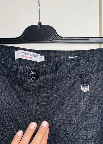 Erkek Siyah Bol Kesim Kemerli Denim Pantolon - Görsel 3