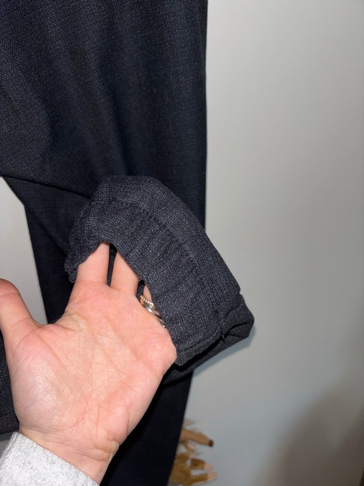 Erkek Siyah Bol Kesim Kemerli Denim Pantolon - Görsel 4