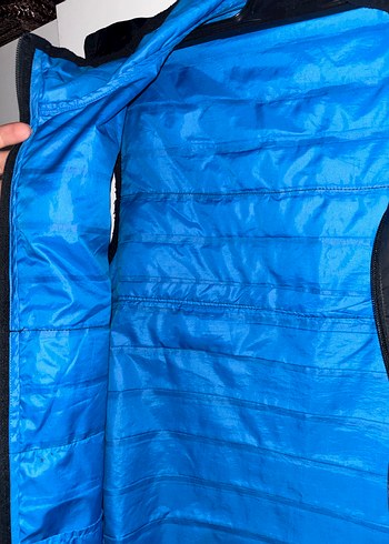 Mavi Siyah Fermuarlı Erkek Şişme Yelek - Görsel 2