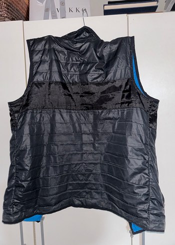 Mavi Siyah Fermuarlı Erkek Şişme Yelek - Görsel 5