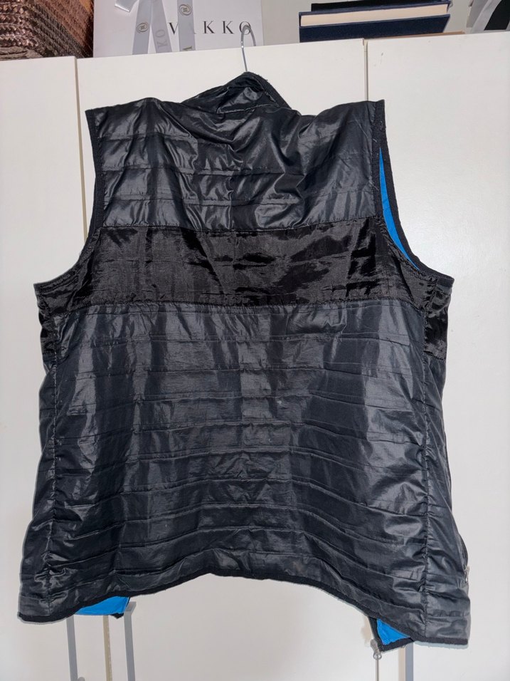 Mavi Siyah Fermuarlı Erkek Şişme Yelek - Görsel 5